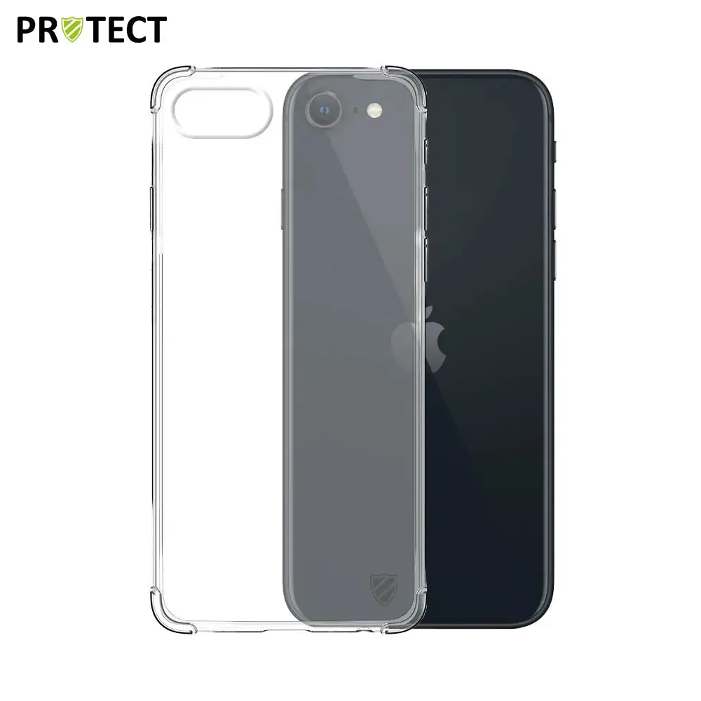 Coque Silicone Renforcée PROTECT pour Apple iPhone 7/iPhone 8/iPhone SE (2nd Gen)/iPhone SE (3e Gen) Transparent - MOB Coque Silicone Renforcée PROTECT pour Apple iPhone 7/iPhone 8/iPhone SE (2nd Gen)/iPhone SE (3e Gen) Transparent - MOB