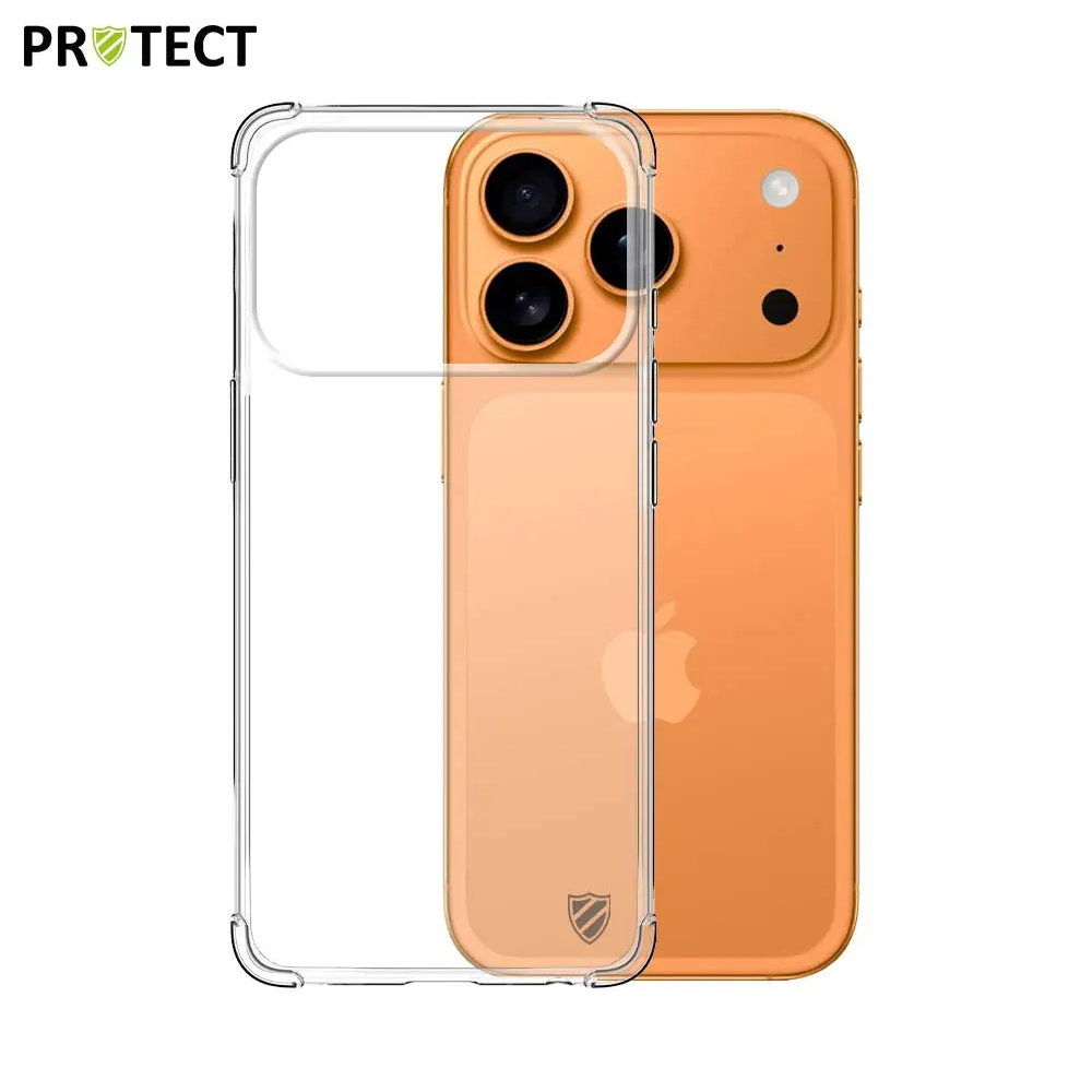 Coque Silicone Renforcée PROTECT pour Apple iPhone 17 Pro Max Transparent - MOB Coque Silicone Renforcée PROTECT pour Apple iPhone 17 Pro Max Transparent - MOB