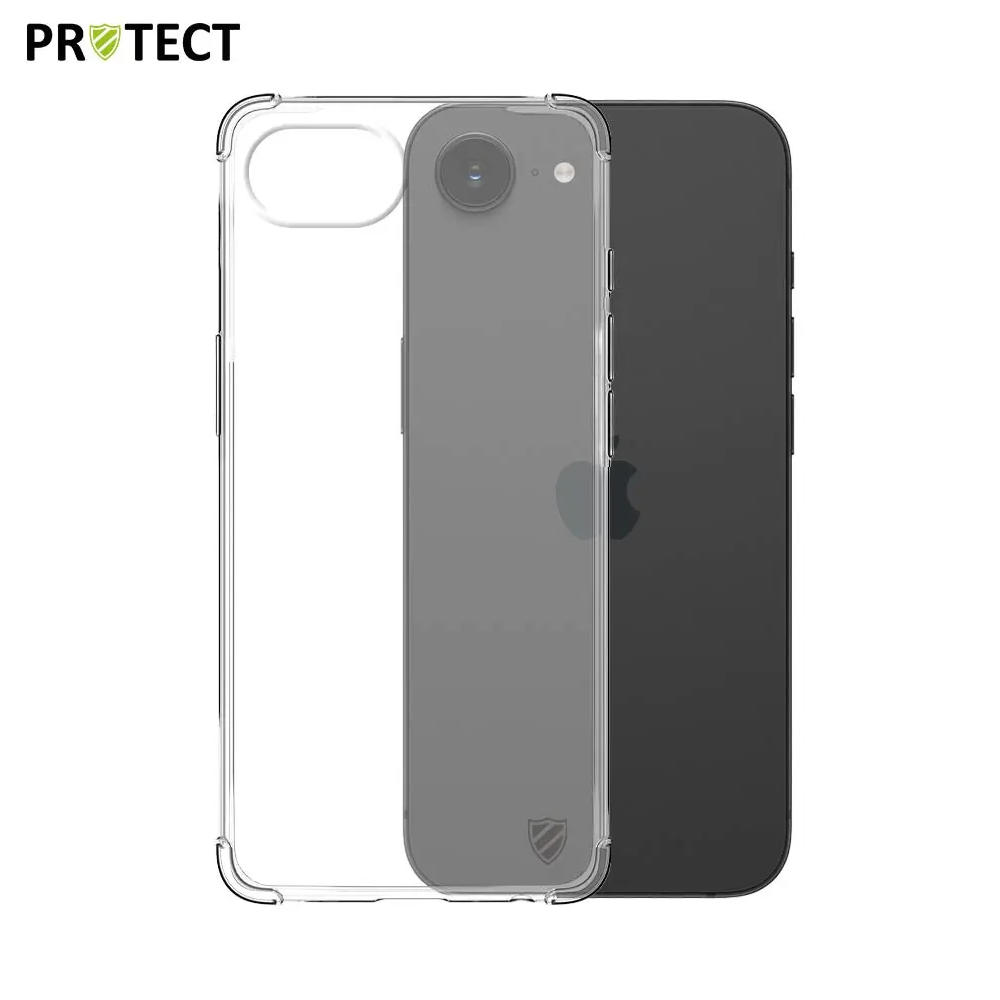 Coque Silicone Renforcée PROTECT pour Apple iPhone 16e Transparent - MOB Coque Silicone Renforcée PROTECT pour Apple iPhone 16e Transparent - MOB