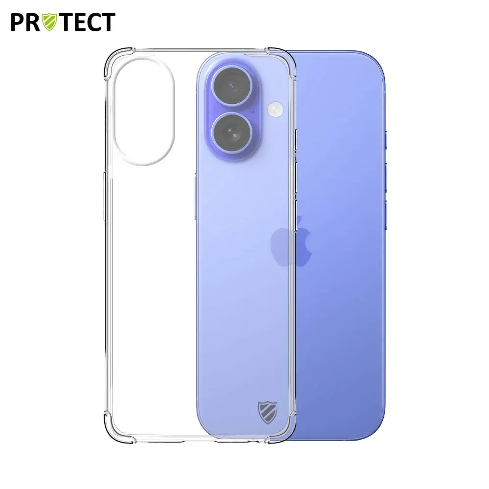 Coque Silicone Renforcée PROTECT pour Apple iPhone 16 Transparent - MOB Coque Silicone Renforcée PROTECT pour Apple iPhone 16 Transparent - MOB