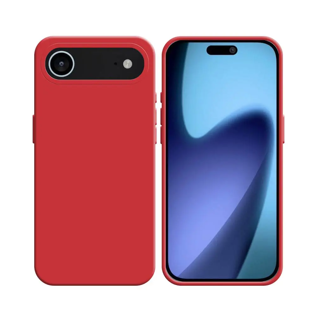 Coque Silicone Compatible pour Apple iPhone 17 Air Rouge - MOB Coque Silicone Compatible pour Apple iPhone 17 Air Rouge - MOB