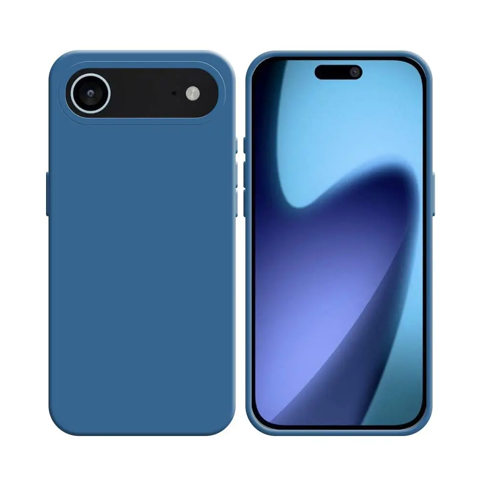Coque Silicone Compatible pour Apple iPhone 17 Air Bleu Marine - MOB Coque Silicone Compatible pour Apple iPhone 17 Air Bleu Marine - MOB
