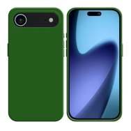 Coque Silicone Compatible pour Apple  iPhone 17 Air Vert Foncé - MOB