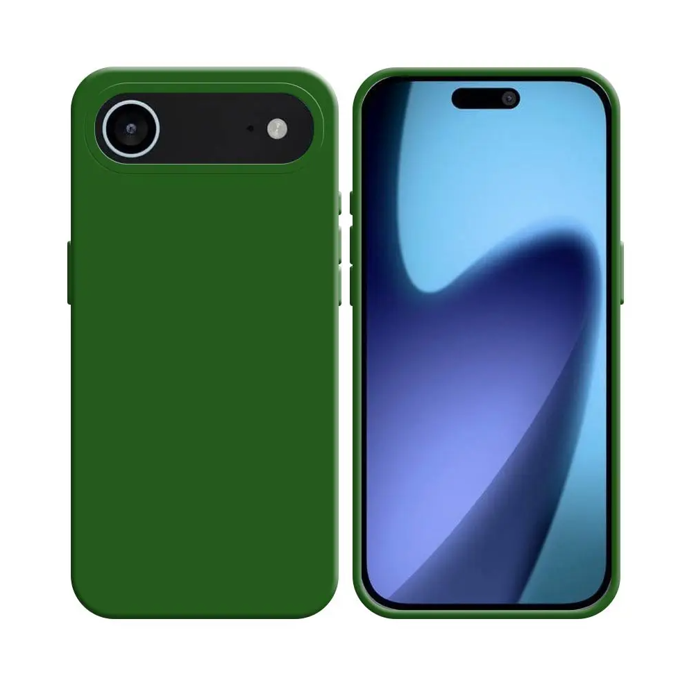 Coque Silicone Compatible pour Apple iPhone 17 Air Vert Foncé - MOB Coque Silicone Compatible pour Apple iPhone 17 Air Vert Foncé - MOB