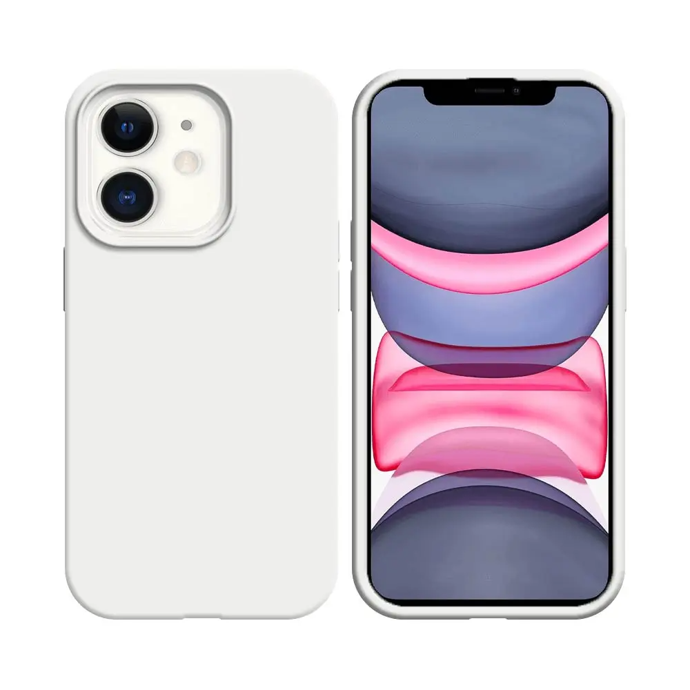 Coque Silicone Compatible pour Apple iPhone 11 Blanc - MOB Coque Silicone Compatible pour Apple iPhone 11 Blanc - MOB
