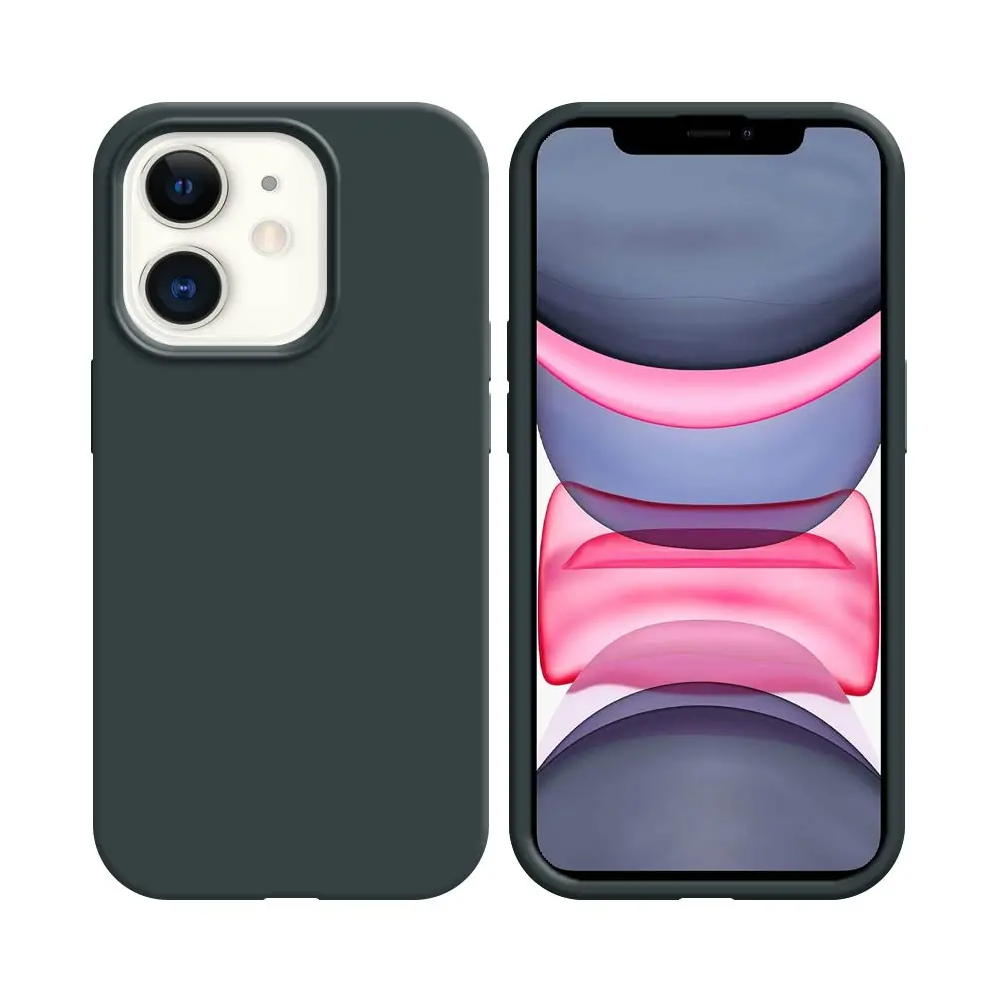 Coque Silicone Compatible pour Apple iPhone 11 Noir - MOB Coque Silicone Compatible pour Apple iPhone 11 Noir - MOB