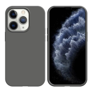 Coque Silicone Compatible pour Apple iPhone 11 Pro Gris Foncé - MOB