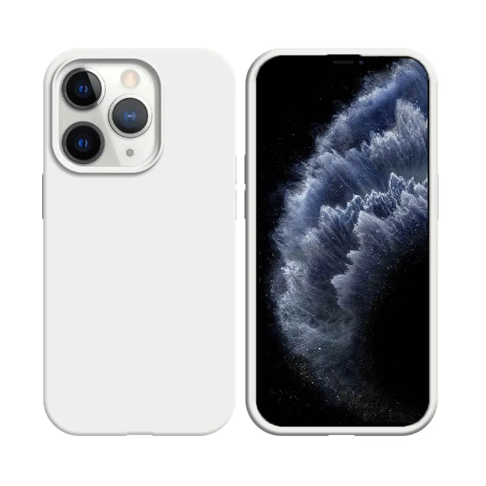 Coque Silicone Compatible pour Apple iPhone 11 Pro Max Blanc - MOB Coque Silicone Compatible pour Apple iPhone 11 Pro Max Blanc - MOB