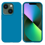 Coque Silicone Compatible pour Apple iPhone 13 Mini Bleu Ciel - MOB