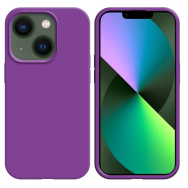 Coque Silicone Compatible pour Apple iPhone 13 Mini Mauve - MOB