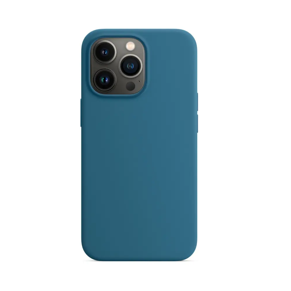 Coque Silicone Compatible pour Apple iPhone 13 Pro Bleu Clair - MOB Coque Silicone Compatible pour Apple iPhone 13 Pro Bleu Clair - MOB