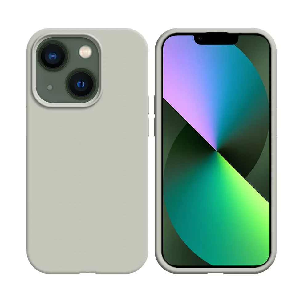 Coque Silicone Compatible pour Apple iPhone 14 Plus Blanc - MOB Coque Silicone Compatible pour Apple iPhone 14 Plus Blanc - MOB