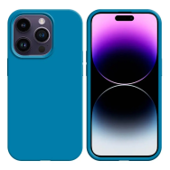 Coque Silicone Compatible pour Apple iPhone 14 Pro Bleu Ciel - MOB