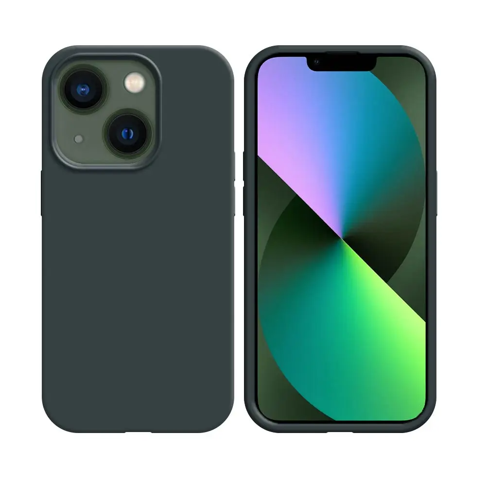 Coque Silicone Compatible pour Apple iPhone 15 Plus Noir - MOB Coque Silicone Compatible pour Apple iPhone 15 Plus Noir - MOB