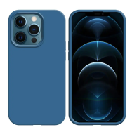 Coque Silicone Compatible pour Apple iPhone 15 Pro Bleu Marine - MOB