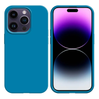 Coque Silicone Compatible pour Apple iPhone 15 Pro Max Bleu Ciel - MOB