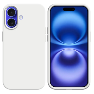 Coque Silicone Compatible pour Apple iPhone 16 Blanc - MOB