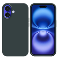 Coque Silicone Compatible pour Apple iPhone 16 Noir - MOB