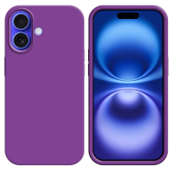 Coque Silicone Compatible pour Apple iPhone 16 Plus Mauve - MOB