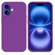 Coque Silicone Compatible pour Apple iPhone 16 Plus Mauve - MOB