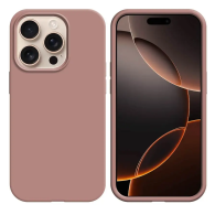 Coque Silicone Compatible pour Apple iPhone 16 Pro Max Rose - MOB