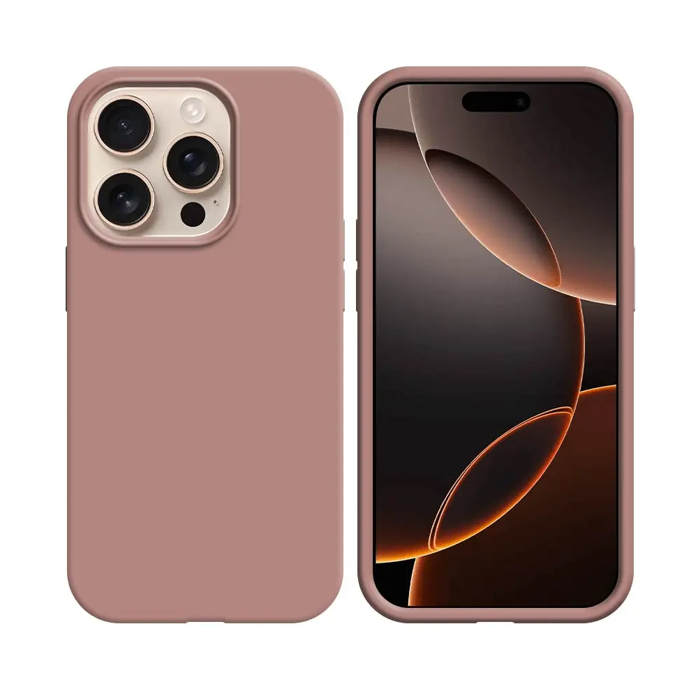Coque Silicone Compatible pour Apple iPhone 16 Pro Max Rose - MOB Coque Silicone Compatible pour Apple iPhone 16 Pro Max Rose - MOB