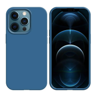 Coque Silicone Compatible pour Apple iPhone 16 Pro Max Bleu Marine - MOB