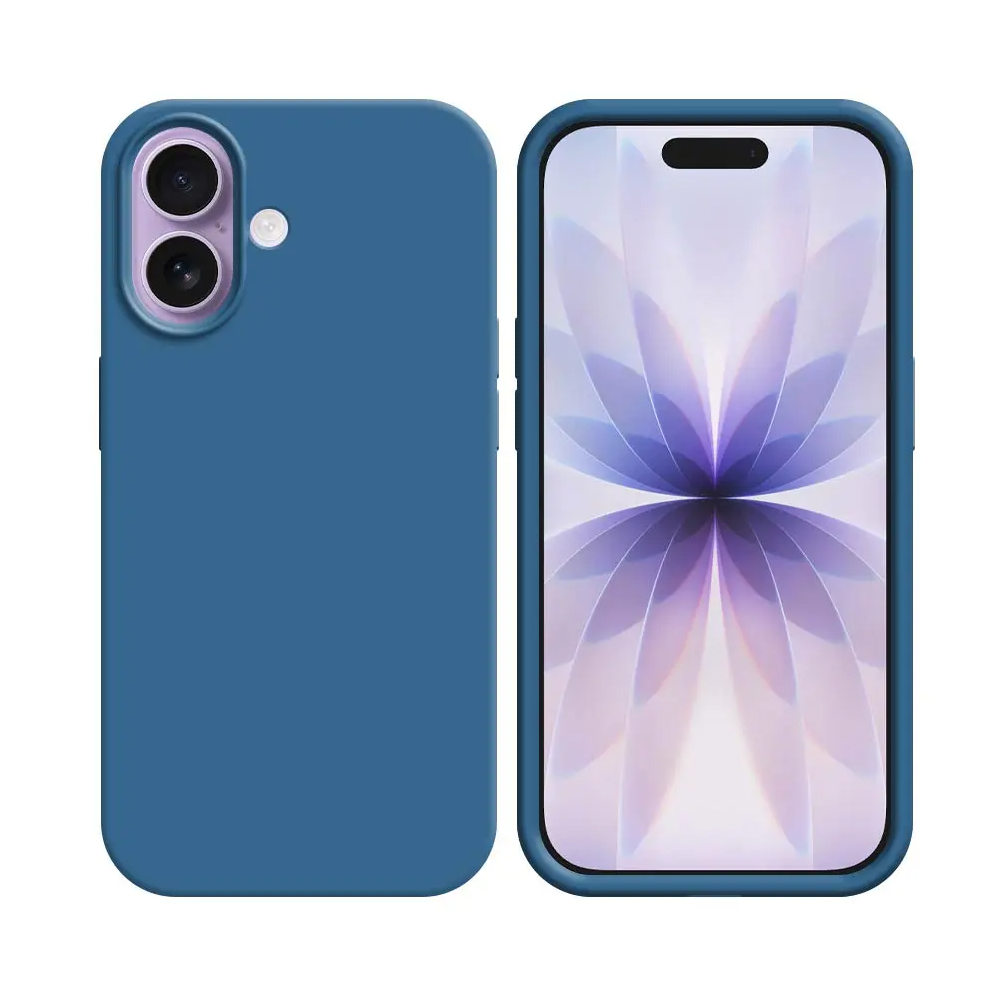 Coque Silicone Compatible pour Apple iPhone 17 Bleu Marine - MOB Coque Silicone Compatible pour Apple iPhone 17 Bleu Marine - MOB