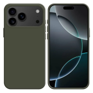 Coque Silicone Compatible pour Apple iPhone 17 Pro Gris Foncé - MOB