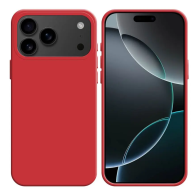 Coque Silicone Compatible pour Apple iPhone 17 Pro Max Rouge - MOB