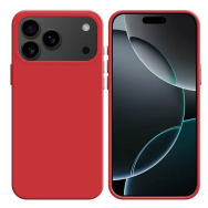 Coque Silicone Compatible pour Apple iPhone 17 Pro Max Rouge - MOB