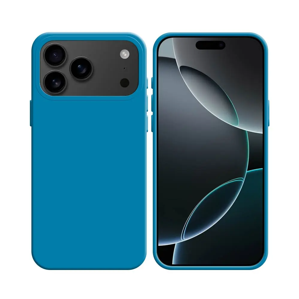 Coque Silicone Compatible pour Apple iPhone 17 Pro Max Bleu Ciel - MOB Coque Silicone Compatible pour Apple iPhone 17 Pro Max Bleu Ciel - MOB