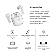 Écouteurs Bluetooth Ultrapods Max (Mayline) - LCDP