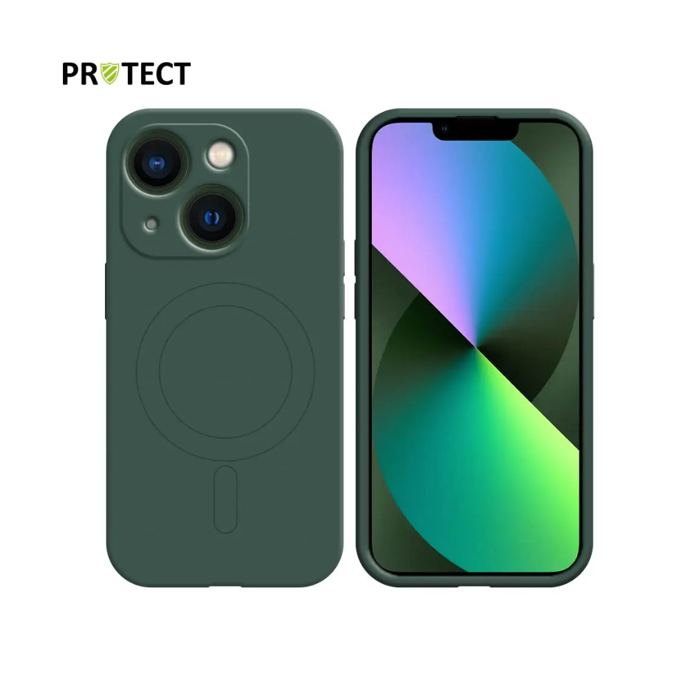 Coque de Protection IZ001 PROTECT pour Apple iPhone 13 MagSafe Vert Foncé - MOB