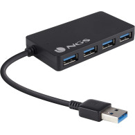 Hub USB 3.0 NGS iHub Tiny - 4 ports (Noir) - IHUB3.0TINY - 1FO