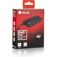Hub USB 3.0 NGS iHub Tiny - 4 ports (Noir) - IHUB3.0TINY - 1FO