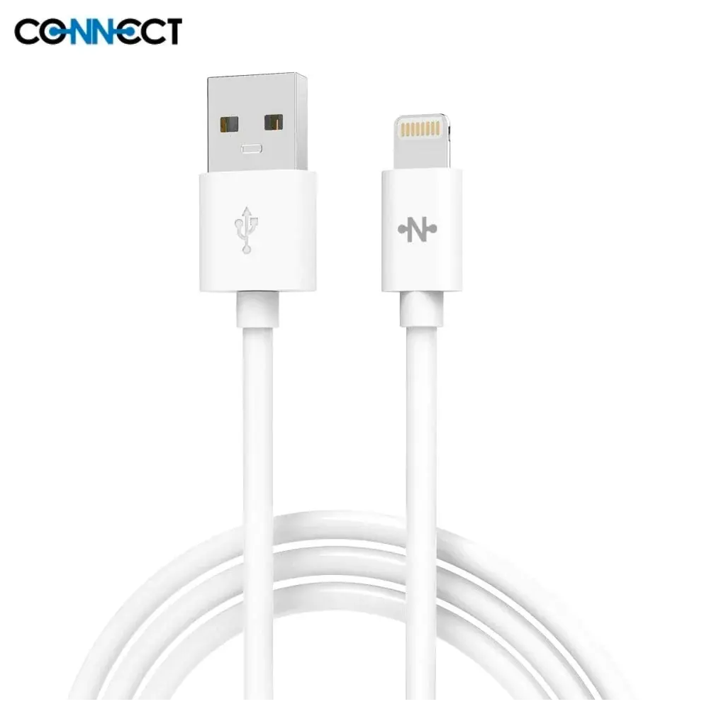 Câble Data USB vers Lightning CONNECT MC-CLB5 12W (2m) Blanc - MOB