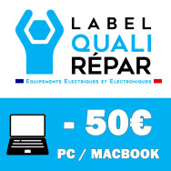 QUALIREPAR - ORDINATEUR PORTABLE (-50€ pour 150€)