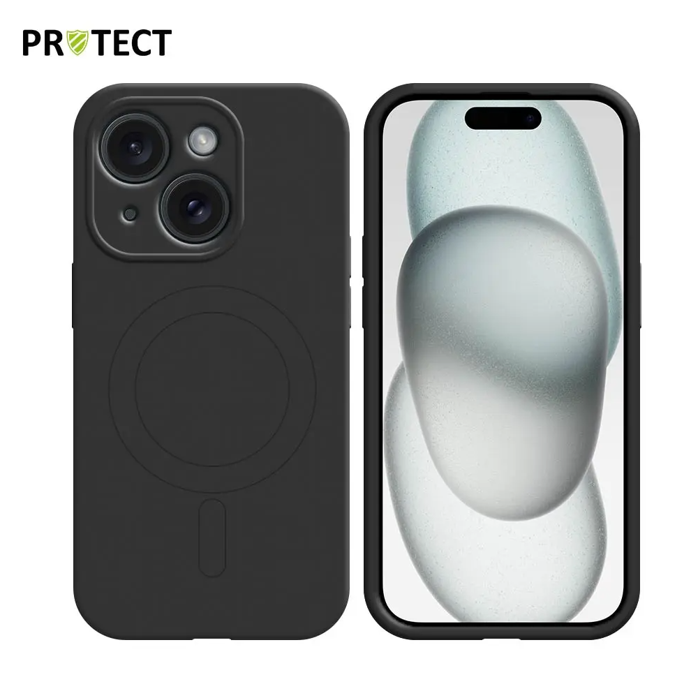 Coque de Protection IZ001 PROTECT pour Apple iPhone 15 MagSafe Noir - MOB