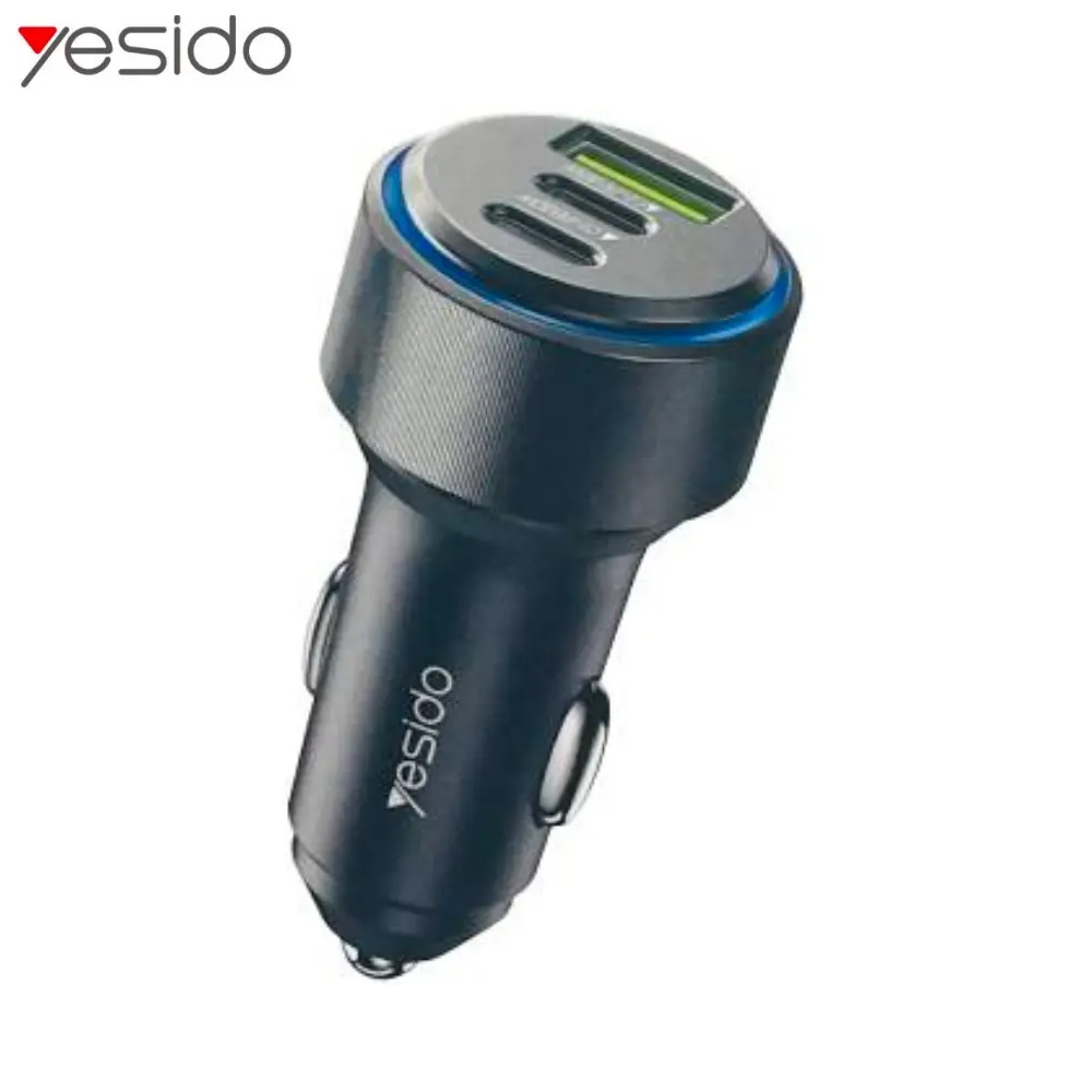 Chargeur Allume-Cigare Yesido Y50 60W Noir - MOB