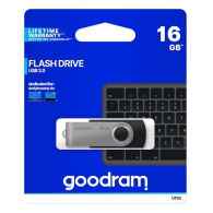 16Go - Clé USB Goodram UTS2 Flash Drive USB 2.0 (16Go) - UTS2-0160K0R11 - Noir - 1FO