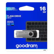 16Go - Clé USB Goodram UTS2 Flash Drive USB 2.0 (16Go) - UTS2-0160K0R11 - Noir - 1FO