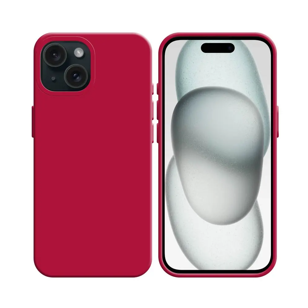 Coque Silicone Compatible pour Apple iPhone 11 Rose Rouge - MOB