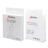 Câble 1M USB-C vers USB-C 20W Mayline (Boite 1er prix) - LCDP