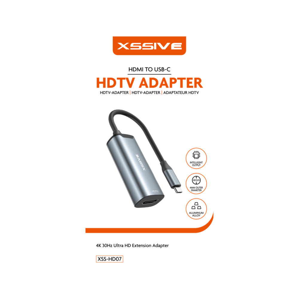 Adaptateur USB-C vers HDMI XSSIVE XSS-HD07 - LCDP