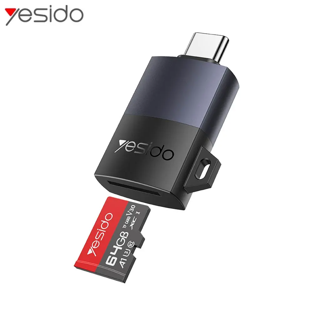 Lecteur de Carte Yesido GS37 OTG USB-C Noir - MOB