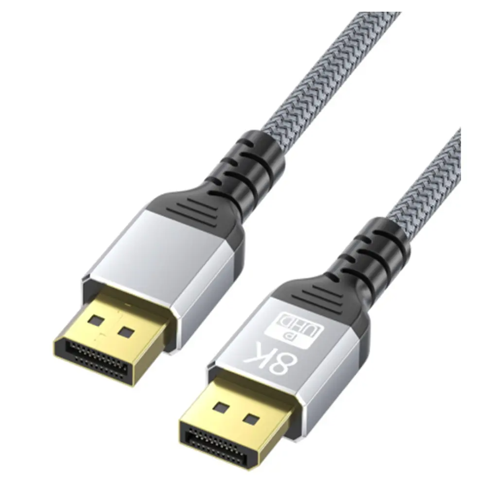 Câble DisplayPort Mâle vers Mâle Nylon Tressé 8K - 2m - MOB