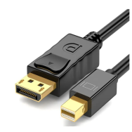 Câble DisplayPort Mâle vers Mini DisplayPort Mâle - 1,8m -  Noir - MOB