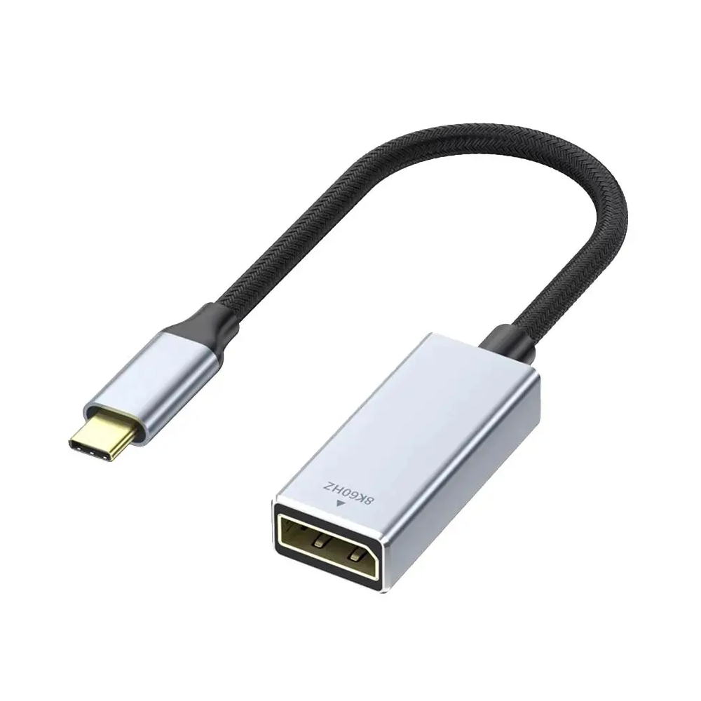 Câble USB-C Mâle vers DisplayPort Femelle 4K/8K (144Hz/60Hz) - 0,25m - MOB
