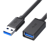 Rallonge Câble USB 3.0 Mâle vers Femelle 2m - Noir - MOB